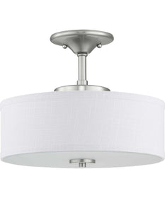 Inspire LED 13" LED Semi-Flush Brushed Nickel