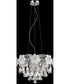 Daisy 6-Light Pendant Chrome/Flower/Crystals