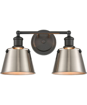 Holgate 2-Light vanity-Light  Charcoal / Satin Nickel