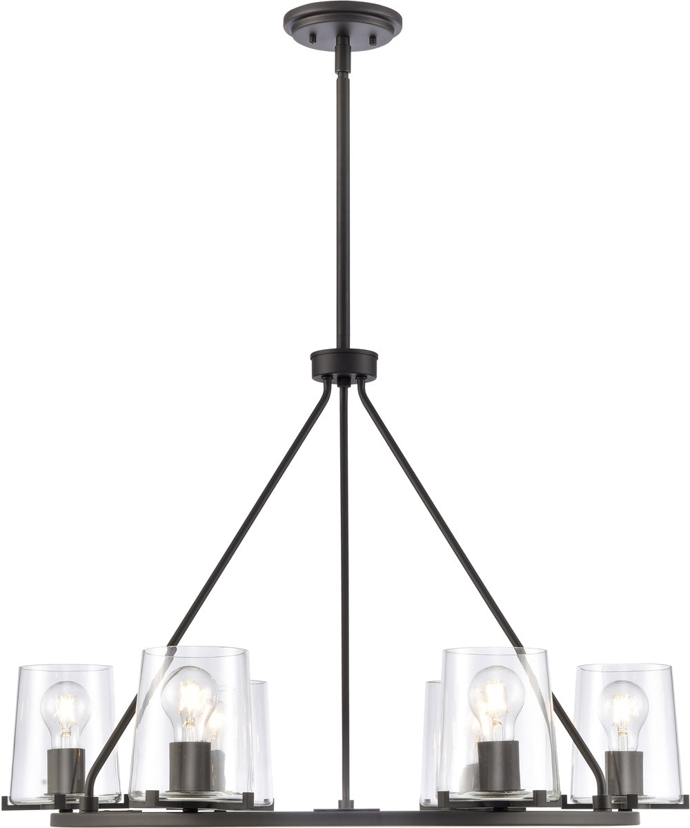 Votisse 30'' Wide 6-Light Chandelier - Matte Black