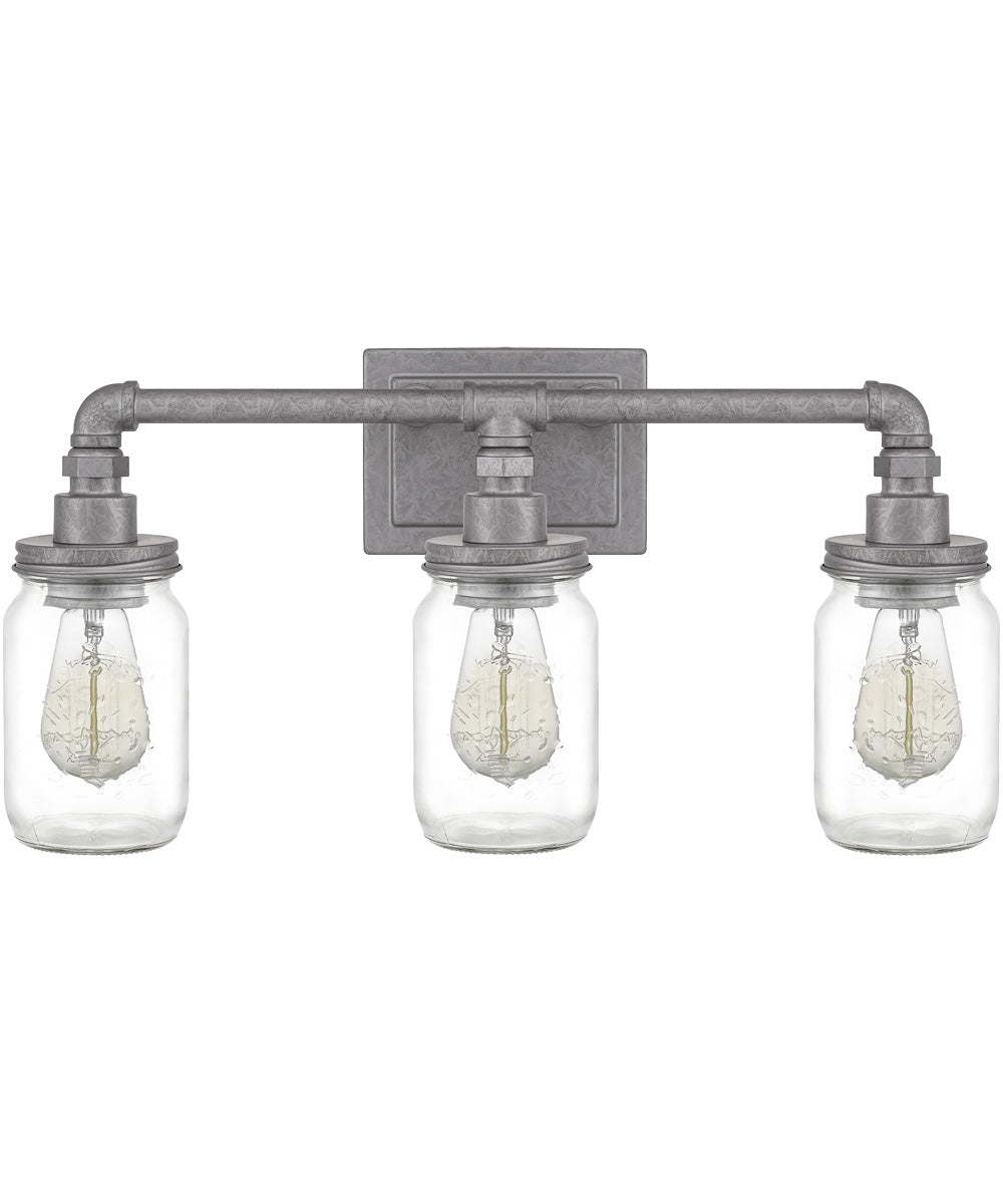 Squire Large 3-light Bath Light Galvanized