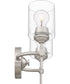 Aria Medium 2-light Bath Light Brushed Nickel