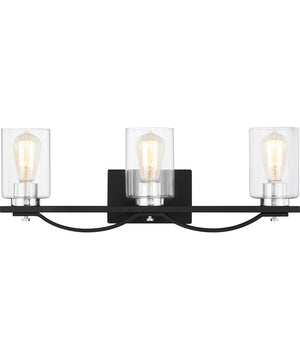 Salem Large 3-light Bath Light Matte Black