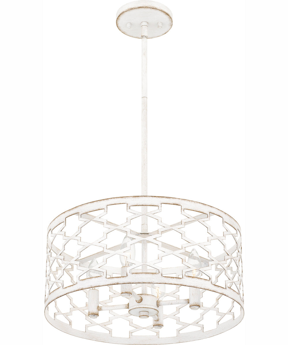 Quoizel Pendant Large 4-light Pendant Antique White