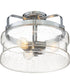 Danbury 3-light Semi Flush Mount Polished Chrome