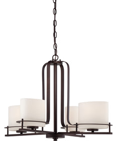 26"W Loren 4-Light Chandelier Venetian Bronze