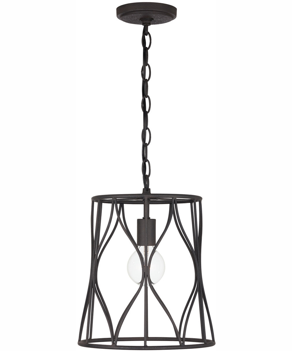 Quill 1-Light Pendant Rustic Iron