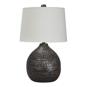 25"H Maire Metal Table Lamp (1/CN) Black/Gold