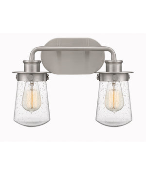 Lewiston Medium 2-light Bath Light Brushed Nickel