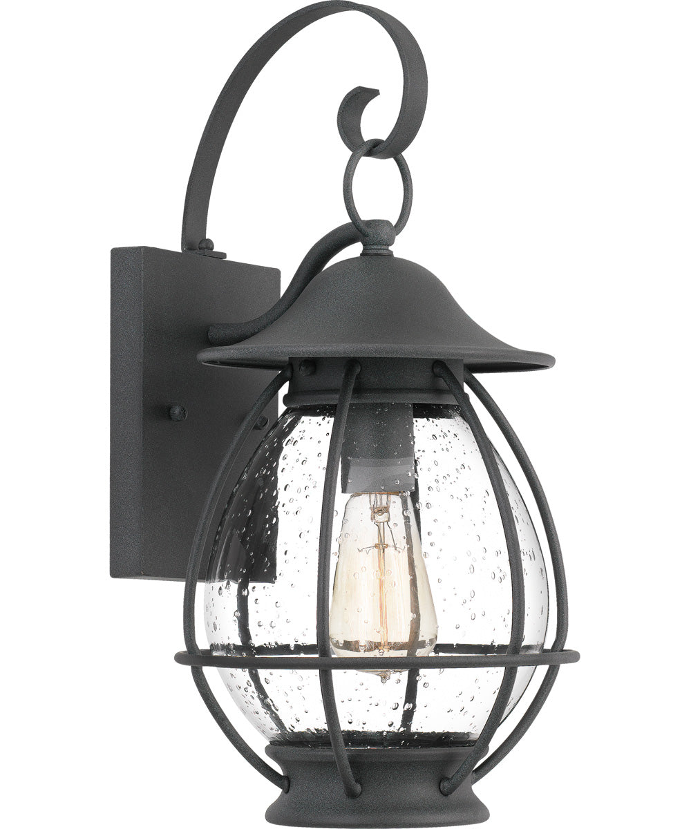 Boston Medium 1-light Outdoor Wall Light Mottled Black