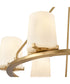 Votisse 30'' Wide 6-Light Chandelier -Lacquered Brass