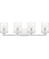 Abner Extra Large 4-light Bath Light Polished Chrome