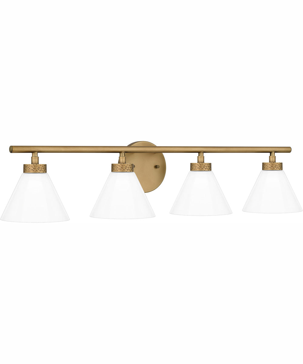 Ira Extra Large 4-light Bath Light Weathered Brass