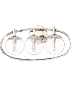 Piltz 3-Light Vanity Polished Nickel