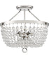 Teresa Large 5-light Semi Flush Mount Polished Nickel