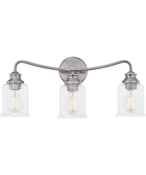 Rover Large 3-light Bath Light Polished Antique Nickel