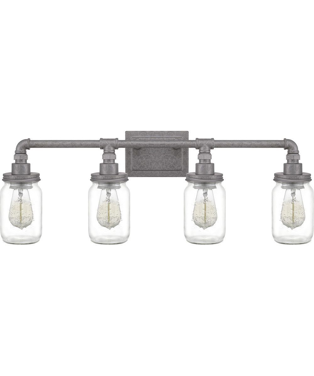 Squire Extra Large 4-light Bath Light Galvanized