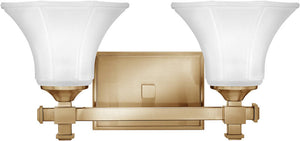 16"W Abbie 2-Light Bath Vanity Brushed Caramel