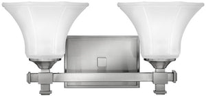 16"W Abbie 2-Light Bath Vanity Brushed Nickel