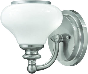 6"W Ainsley 1-Light Outdoor Wall Light Brushed Nickel