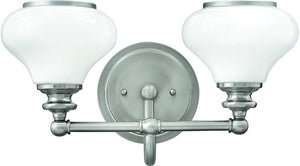 16"W Ainsley 2-Light Bath Light Brushed Nickel