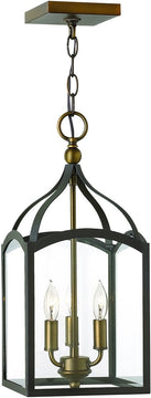 8"W Clarendon 3-Light Chandelier Bronze 3413BZ