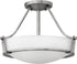 Hinkley Hathaway 2-Light LED Semi-Flush Foyer Light Antique Nickel 3220ANLED