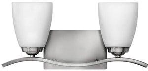 16"W Josie 2-Light Bath Vanity Brushed Nickel