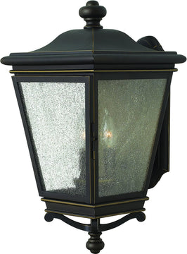 19"H Lincoln 3-Light Outdoor Wall Light Oil Rubbed Bronze