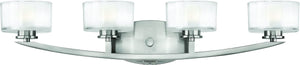 29"W Meridian 4-Light LED Bath Light Brushed Nickel