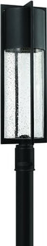 28"H Dwell LED Outdoor Post Lantern Black