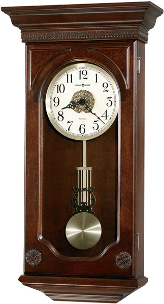 Howard Miller Jasmine Wall Clock Distressed Hampton Cherry 625-384