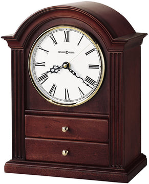 12"H Kayla Mantel Clock Windsor Cherry