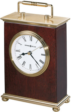 8"H Rosewood Bracket Table-top Clock Rosewood Hall