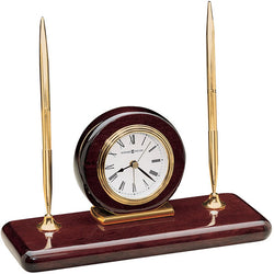 Howard Miller Fairview Table Clock 645-622 – Brushed and Polished Brass  Finish, Clear Acrylic Panel, Modern Home Décor, Visible Skeleton, Quartz