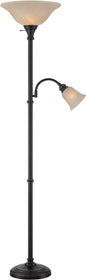 72"H Henley 2-Light Torchiere Lamp Dark