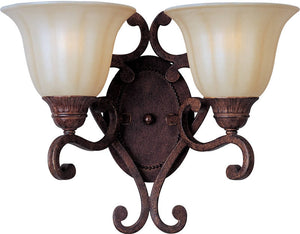 16"W Augusta 2-Light Wall Sconce Auburn Florentine