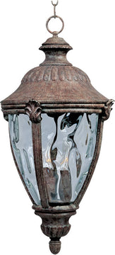 11"W Morrow Bay Vivex 3-Light Outdoor Hanging Lantern Earth Tone