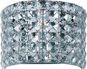 8"W Vision 1-Light Wall Sconce Polished Chrome