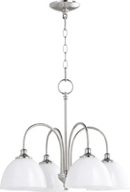 22"W Celeste 4-light Nook Chandelier Polished Nickel