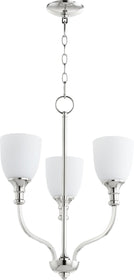 18"W Richmond 3-light Chandelier Polished Nickel