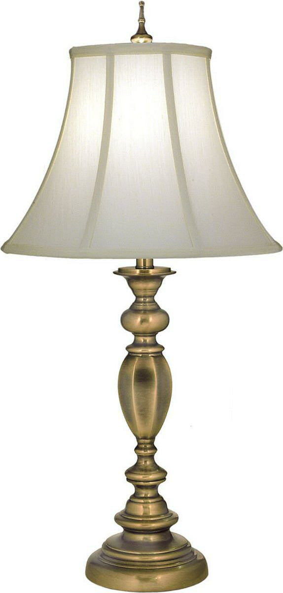 33H Antique Brass Signature by Stiffel Table Lamp, 3-Way